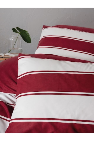 Cozy Home Festive Tek Kişilik Lastikli Çarşaflı Nevresim Takımı Jolly Kırmızı Kırmızı