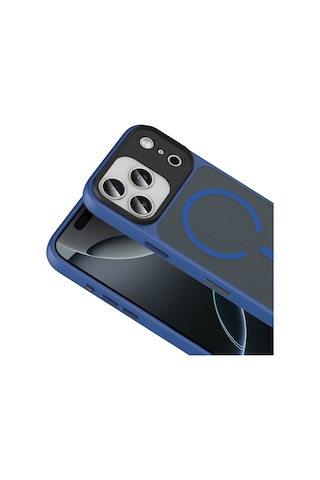 Teleplus Apple Uyumlu iPhone 17 Pro Max Kılıf Mat Manyetik Şarj Özellikli Flet Armor Kapak