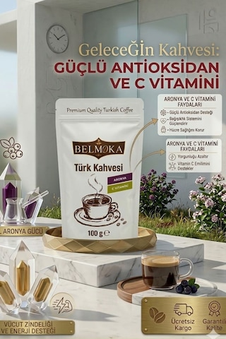 Aronya Ve C Vitamini Katkılı Türk Kahvesi 3'lü Avantaj Paketi 3 100 Gr Türk Kahvesi