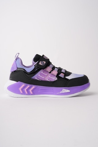 Muggo Zuzu Cırtlı Ve Bağcıklı Günlük Çocuk Sneaker Spor Ayakkabı Lila