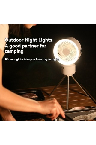 Jzcat- Trend Ön Çizgisi Kamp Fanı Ve Aydınlatma 2'si 1 Arada -