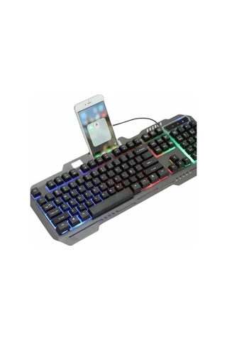 Işıklı - 910 - Oyuncu Q Klavye Mouse Seti Siyah Gaming - Kmrsfres - Oyuncu Klavye