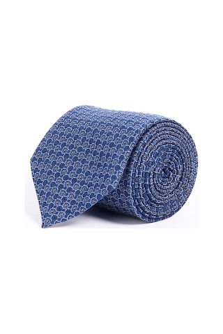 Ac&Co / Altınyıldız Classics Erkek Lacivert Desenli Kravat - Lacivert