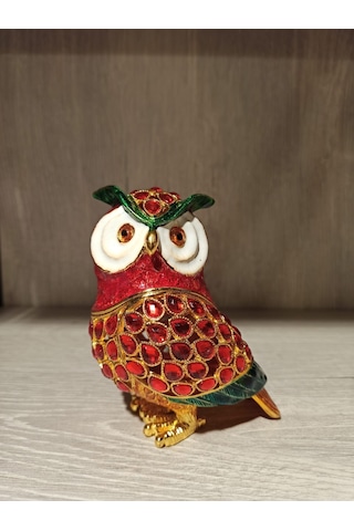 Swarovski Taşlı Baykuş Mücevherlik / Dekoratif Biblo