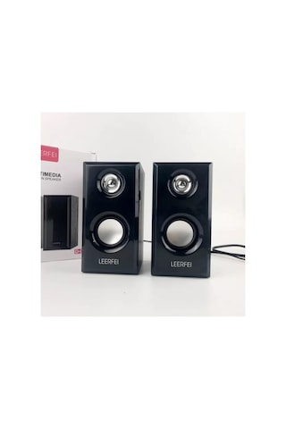 1+1 Speaker Pc Laptop Hoparlörü Usb Beslemeli 3.5 Mm Jack Girişli Leerfei D-092