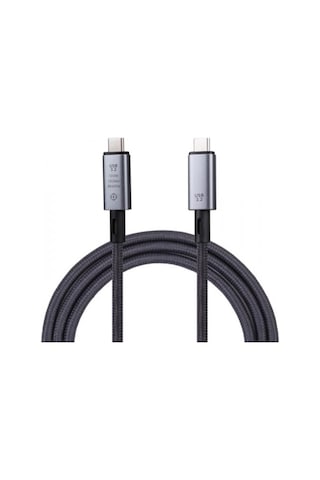 Polham 1MT USB3.2 100W Thunderbolt Type-C to Type-C Şarj, Data ve 8K 60Hz Görüntü Aktarım Kablosu