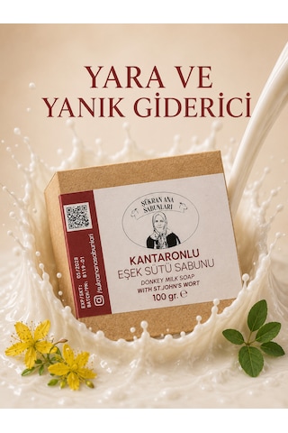 Kantaronlu Zeytin Yağlı Eşek Sütü Sabunu 100 Gr