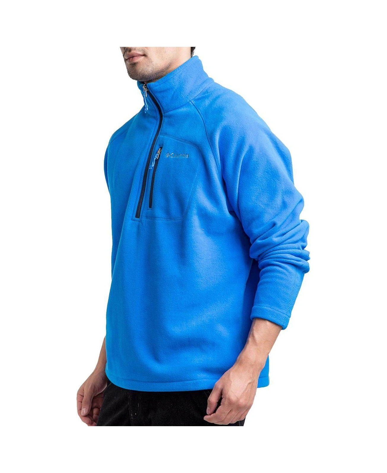 Columbia Fast Trek Iıı Half Zip Yarım Fermuarlı Erkek Polar Xm6410 Mavi