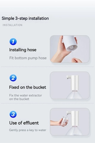 1200 Ma Bataryalı Usb İle Şarj Olabilen Elektronik Damacana Su Pompası Diğer