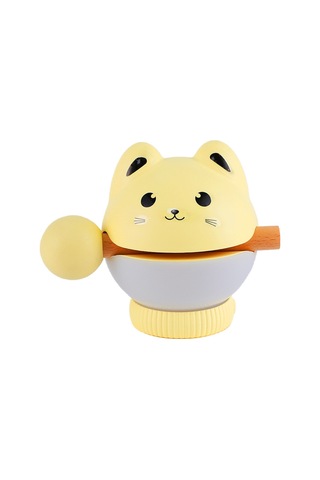 Sarıyaratıcıkedi Görseli Başı Gece Lambası T001 Sarı