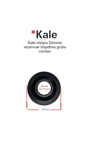 Kale İntegra Boşaltma Grubu Contası 10 Lu Siyah