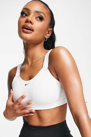 Nike Training Alpha Padded Adjustable Dri Fit High Support Sports Bra White Kadın Spor Bra Beyaz