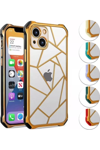 Apple Uyumlu iPhone 13 Kilif Lazer Prizma Kamera Korumali Kapak 553329671