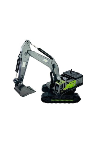Vardem Sürtmeli Metal Kepçeli İnşaat Aracı 1:55 Excavatör Yeşil