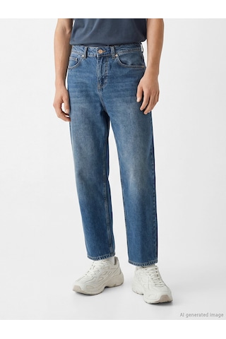 Lcw Jeans İndigo Super Baggy Fit Erkek Jean Pantolon
