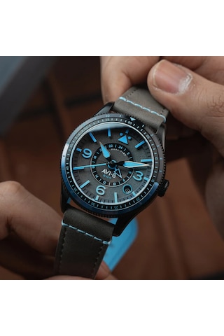 Avı-8 Flyboy Airmaster Gmt Av-4128-05 Otomatik Erkek Kol Saati Altın