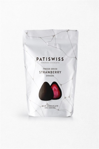 Patiswiss Sütlü Çikolatalı Çilek Draje