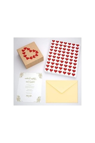 220 Adet 2 Cm Yapışkanlı Kalp Şekilli Kırmızı Sticker Etiket Hediye Paketleme Parti Hediyeleri Abanoz