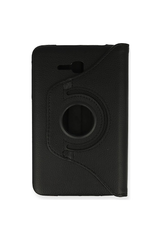 Newface - 422 - Samsung Galaxy Uyumlu T110 / T113 Tab 3 Lite 7 Kılıf 360 Tablet Deri Kılıf - Csmo-tex - - Siyah