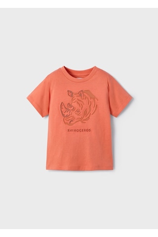 Mayoral Kabartmalı Erkek Çocuk T-shirt 3042m Turuncu