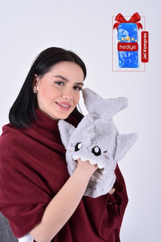 Shark Desenli Yumuşak Rahatlatıcı ve Isı Terapisi Sıcak Su Torbası
