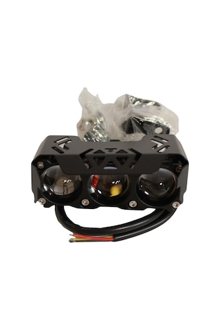 Motosiklet-scooter Sis Farı 12-60v Beyaz-sarı Çift Renk Ip67 Su Geçirmez Offroad 4x4 Suv Atv Tekne Far 1 Adet 1 Adet