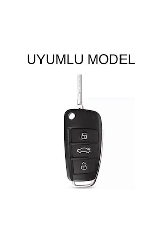 Audi Uyumlu A1 A3 A4 A5A 6A A7 Q3 Q5 Q7 Silikon Anahtar Koruma Kılıfı