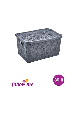 Nakış Çok Amaçlı Kutu 30lt (Füme)