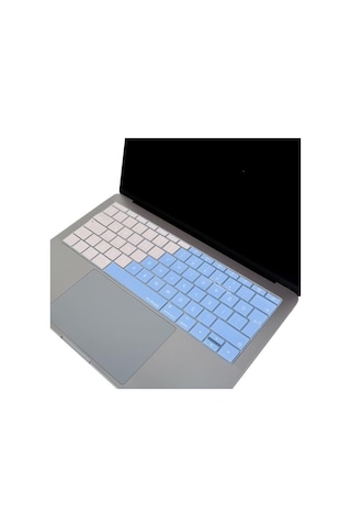 Türkçe Q Klavye Koruyucu Macbook A1534 A1708 Uyumlu Uk Avrupa Ters L Enter Silikon Klavye Koruyucu Renkli Pastel Tasarım Mavi Pembe