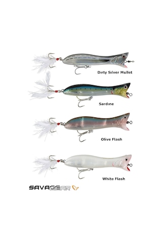 Savage Gear Panic Popper 195 19.5cm 111gram 03-white Flash Rengi