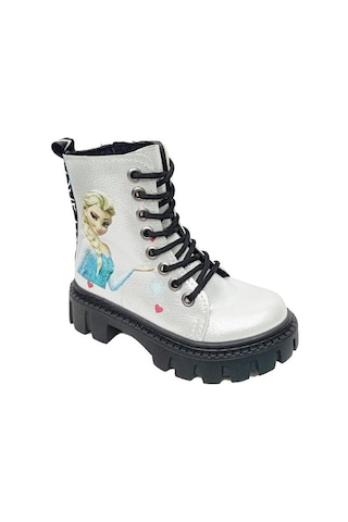 Fix Kids 9603-1 Parlak Deri Fashion Kız Çocuk Bot Gümüş