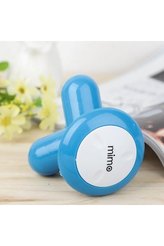 Mini Elektrikli Masaj Aleti Boyun Sırt Bacak Omuz Taşınabilir Üç Ayaklı Masaj Cihazı 9,5 cm