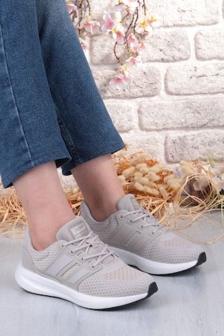 Jump 35132 Hafif Rahat Orijinal Ürün Sneaker Kadın Spor Ayakkabı Krem