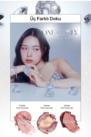 Yansımalı Krem Dokulu Çok Amaçlı Tekli Far Muzıgae Mansıon One&only Shadow Twist Violet Opal 53745477