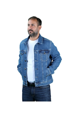Balins Erkek Denım Mavi Kot Ceket Mavi