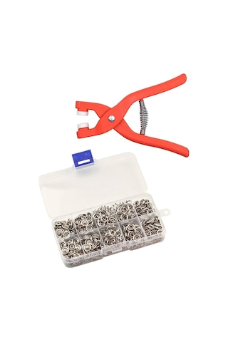 Yclshop 9.5 Mm Çıt Çıt Takma Çakım Makinesi Ve 100 Adet Çıt Çıt