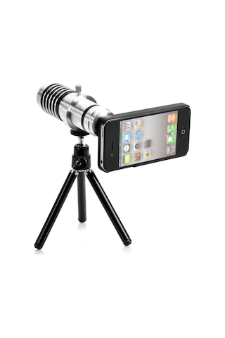 Apple Uyumlu iPhone 5 5s 4 4s Için Alüminyum 14x Optik Zoom Yakından Görüntü Çekme Dürbün