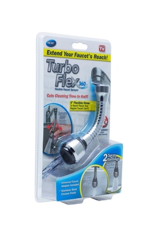 Turbo Flex 2 Aşamalı Plastik Hortumlu Esnek Ayarlanabilir Musluk Başlığı