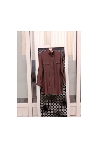 Çınar Boutique Yazlık Tesettür Hırka Kahverengi Kahverengi