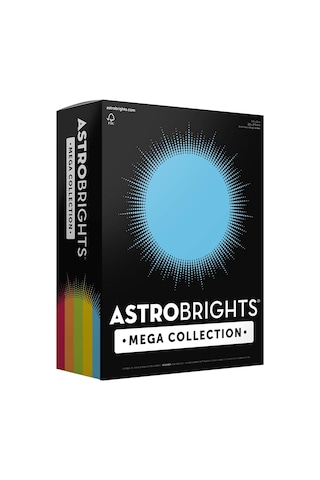 Astrobrights Mega Koleksiyon, Renkli Kağıt, Klasik" 5 Renkli Çeşitli, 625 Yaprak, 10,9 Kg/89 Gsm, 8,5 İnç X 11 İnç Genel