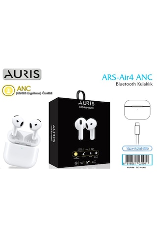 Aurıs Ars-air4 Anc Aktif Gürültü Engellemeli Kablosuz Bluetooth Kulaklık - Gelişmiş Anc Teknolojisi