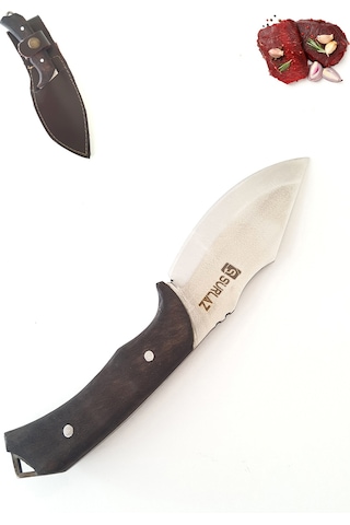 Kampçı Bıçağı Outdoor Bıçak 21 cm Kılıflı Bıçak Kahverengi