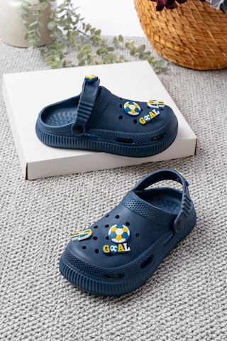 N Moda Unisex Çocuk Figürlü Sticker Sandalet-terlik Fenerbahçe