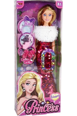 Kutulu Renk Değiştiren Pullu Kıyafetli Princess Bebek 29 Cm.