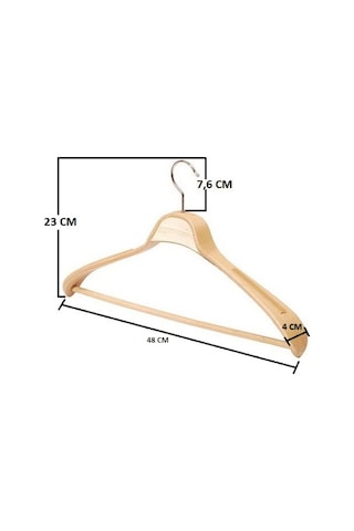 5 Adet Yüksek Kalite 48 CM Ahşap Askı Ceket Askısı Elbise Askısı Ahşap