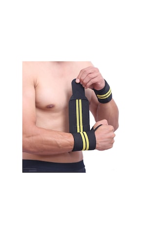 Bır Boyut-1 Parça Ayarlanabilir Ağırlık Kaldırma Kayışı Fitness Salonu Spor Bilek Wrap Bandaj El Desteği Bileklik 6 Renkler-5 Çok Renkli