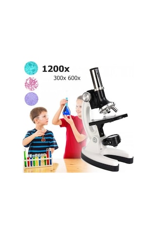 Nikula-mikroskop Taşınabilir Set 28 Parça Eğitim Mikroskop Kiti 300x 600x Ve 1200x Çocuklara Lisin