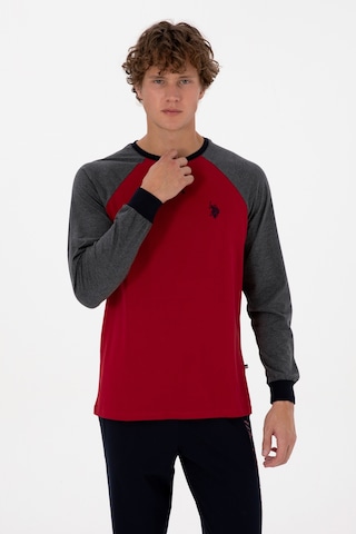 U.s. Polo Assn. Erkek Bordo Pijama Takım 50318618-vr014 Bordo