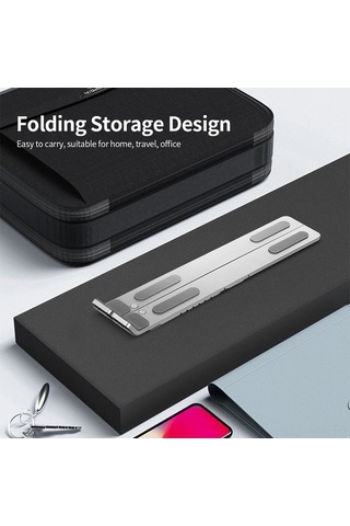 Didadodo 6 Seviyeli Taşınabilir Dizüstü Standı - Kaymaz Alüminyum Tasarım