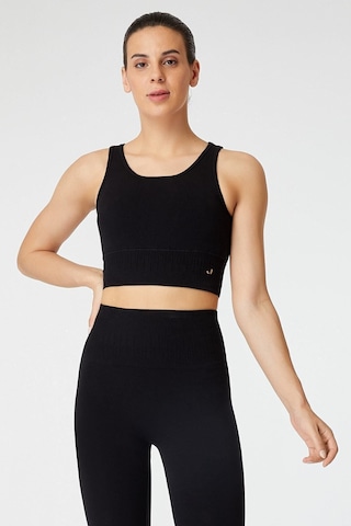 Jerf Luz Sıkılaştırıcı & Kaplı Spor Sütyeni Siyah